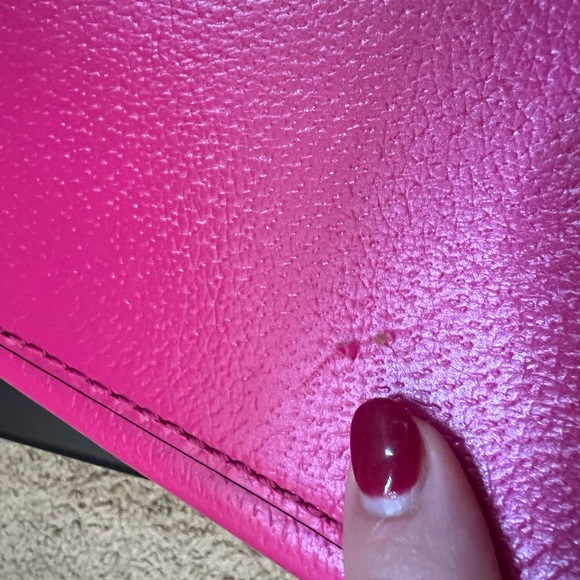 Kate Spade Wellesley Martine Crossgrain Pink Leather Tote - Picture 5 of 6